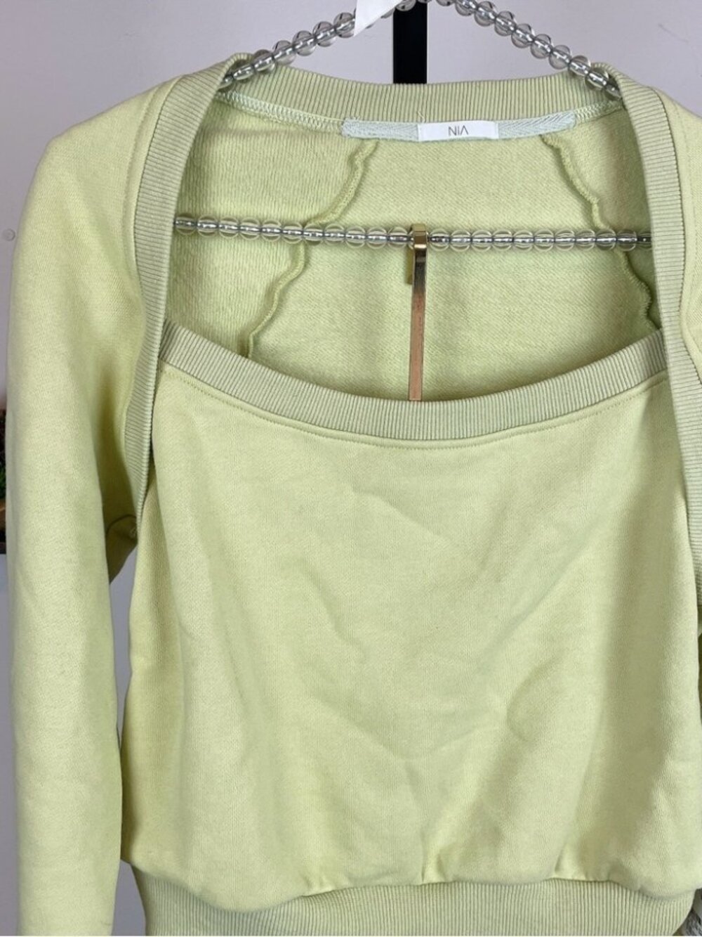 NWT NIA the brand Cora Sweatshirt and Short Set Lounge Comfy Active - Picture 4 of 6